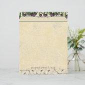 Olijven knoflook gepersonaliseerd recept briefhoof (Staand voorkant)