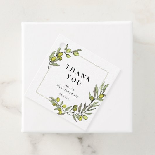 Olijven lijst bruiloft voor Labels (In situ)