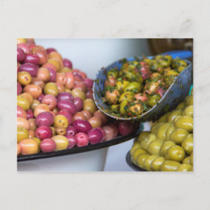 Olijven op de markt briefkaart