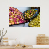 Olijven op de markt poster (Keuken)