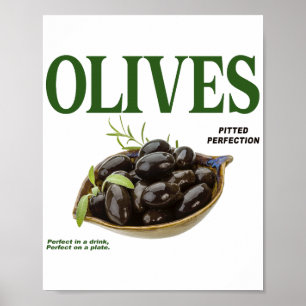 Olijven pitted perfectie poster