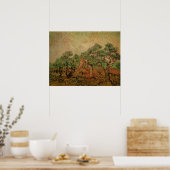 Olijven plukken door Vincent van Gogh Poster (Keuken)