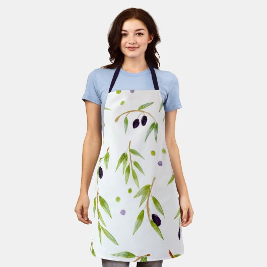 Olijven Schort (Gedragen)