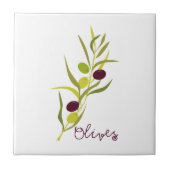Olijven Tegeltje (Voorkant)