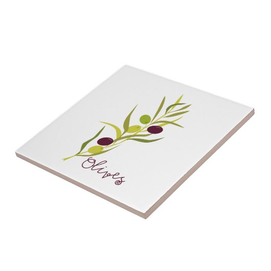 Olijven Tegeltje (Zijkant)