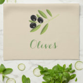 Olijven Theedoek (Gevouwen)