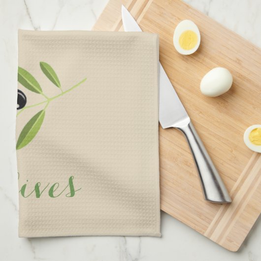 Olijven Theedoek (Quarter Fold)
