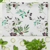 Olijven,Toscane,bloemen,Middellandse Zee,zomer Theedoek (Gevouwen)