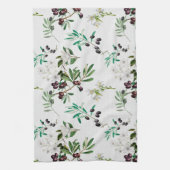 Olijven,Toscane,bloemen,Middellandse Zee,zomer Theedoek (Verticaal)