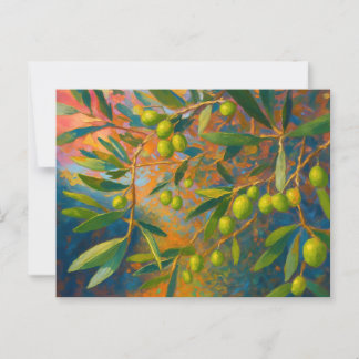  olijven Toscane Italië Retro Europa Reizen Briefkaart