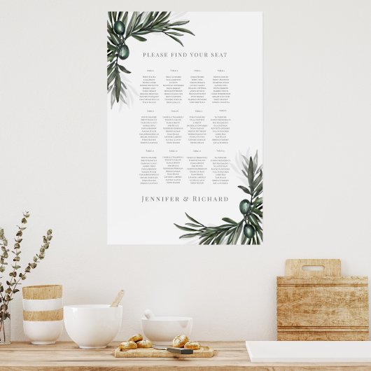 Olijven van bruiloft in Toscane 1 Poster (Keuken)