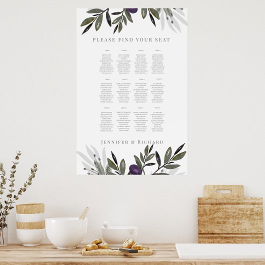 Olijven van bruiloft in Toscane 2 Poster (Keuken)