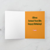 Olijven verlengen je leven Happy Birthday Kaart (Binnen)