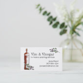 olijven visitekaartje op azijn, flesje chef cateri (Staand voorkant)