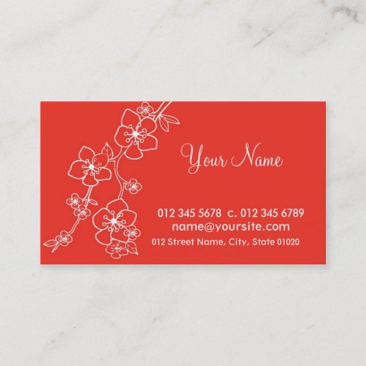 olina visitekaartje (Voorkant)