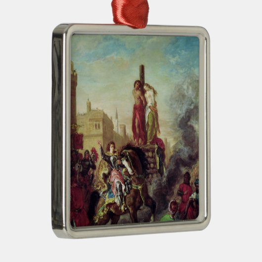 Olinda en Sophronia op de Pyre Metalen Ornament (Rechts)