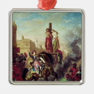 Olinda en Sophronia op de Pyre Metalen Ornament