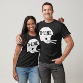 OLine Eenvoudige  Helm voor Offensive Lineme T-shirt (Unisex)