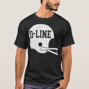 OLine Simple  Helmet voor offensieve Lineme T-shirt