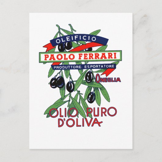 olio ferrari briefkaart (Voorkant)