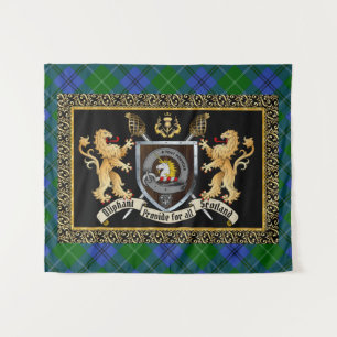 Oliphant Clan Badge & Motto w/Lions Wandkleed