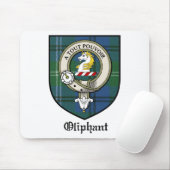 Oliphant Clan Crest Badge Tartan Muismat (Met muis)