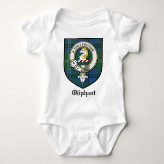 Oliphant Clan Crest Badge Tartan Romper
