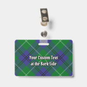 Oliphant Clan Crest over tartan Badge (Achterkant met clip)
