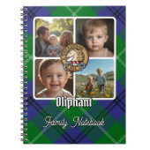 Oliphant familiefotocollage notitieboek (Voorkant)