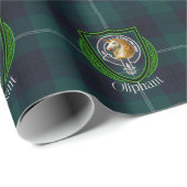 Oliphant Schotse Clan Tartan & Crest Cadeaupapier (Rol Hoek)