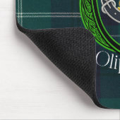 Oliphant Schotse Clan Tartan en Crest Muismat (Hoek)