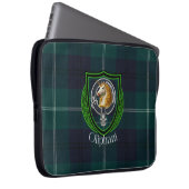Oliphant Schotse Clan Tartan en Wapenembleem Laptop Sleeve (Voorkant Rechts)