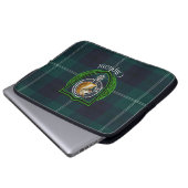 Oliphant Schotse Clan Tartan en Wapenembleem Laptop Sleeve (Voorkant onderkant)
