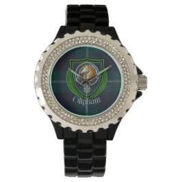Oliphant Schotse Clan Tartan & Wapenembleem Horloge