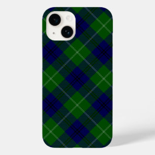 Oliphant tartan blauw groen ruit Case-Mate iPhone 14 hoesje
