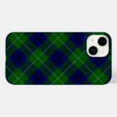 Oliphant tartan blauw groen ruit Case-Mate iPhone case (Achterkant (horizontaal))