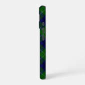 Oliphant tartan blauw groen ruit iPhone 16 hoesje (Linkerkant)