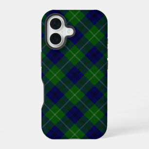 Oliphant tartan blauw groen ruit iPhone 16 hoesje