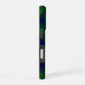 Oliphant tartan blauw groen ruit iPhone 16 hoesje (Rechterkant)