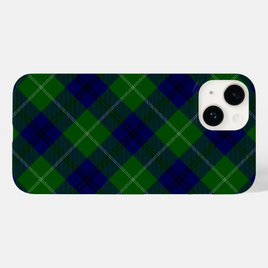 Oliphant tartan blue green plaid Case-Mate iPhone case (Achterkant (horizontaal))