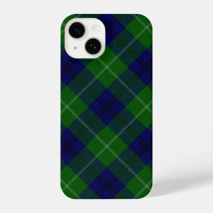 Oliphant tartan blue green plaid iPhone 14 hoesje