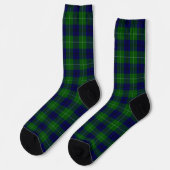 Oliphant tartan blue green plaid sokken (Links)