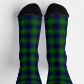 Oliphant tartan blue green plaid sokken (Top)