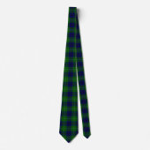 Oliphant tartan blue green plaid stropdas (Voorkant)