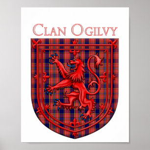 Oliphant Tartan Scottish Play Lion Rampant Poster