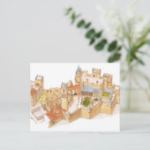 Olite Castle. Navarra Spanje Briefkaart (Staand voorkant)