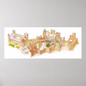 Olite Castle. Navarra Spanje Poster (Voorkant)