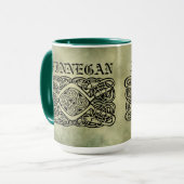 olitische ierse achternaam heilige symbolen mok (Voorkant links)