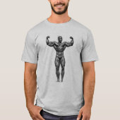 Oliva Front Double Biceps T-shirt (Voorkant)