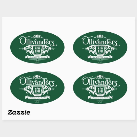 OLIVANDERS™ Makers van fijne toverstokken Ovale Sticker (Vel)